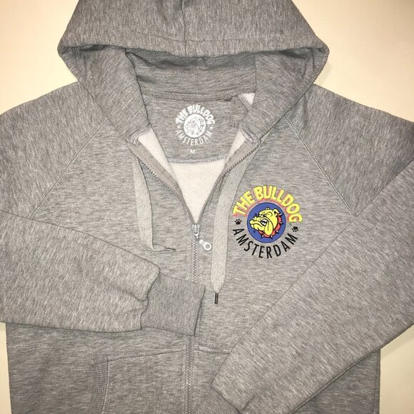 The Bulldog Amsterdam Full Zip Unisex Hoodie-Men's or Women's -Size M - Picture 2 of 13